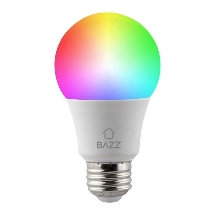 BAZZ Smart Home 60-Watt Equivalent A19 Dimmable Tunable RGB Smart Wi-Fi LED Light Bulb, photo 5 of 5