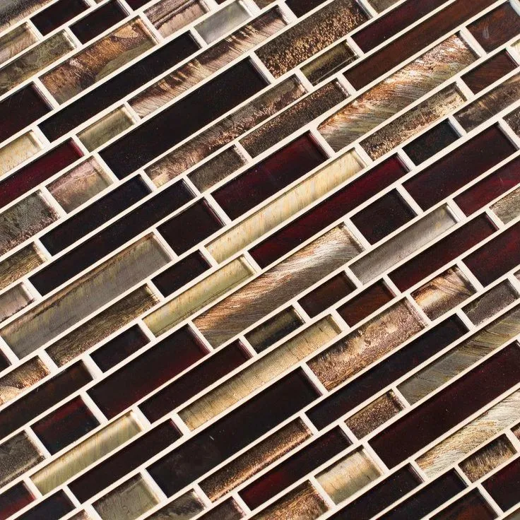 MSI 
    Artista Interlocking 12 in. x 12 in. x 8 mm Glossy Glass Mesh-Mounted Mosaic Wall Tile (10 sq. ft. / case), photo 3 of 6