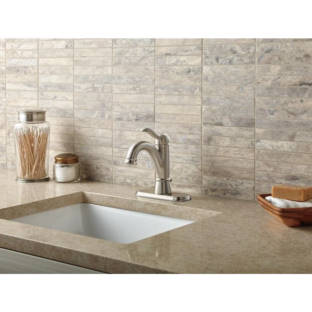Porter Single Hole Single-Handle Bathroom Faucet in Brushed Nickel, photo 4 of 11