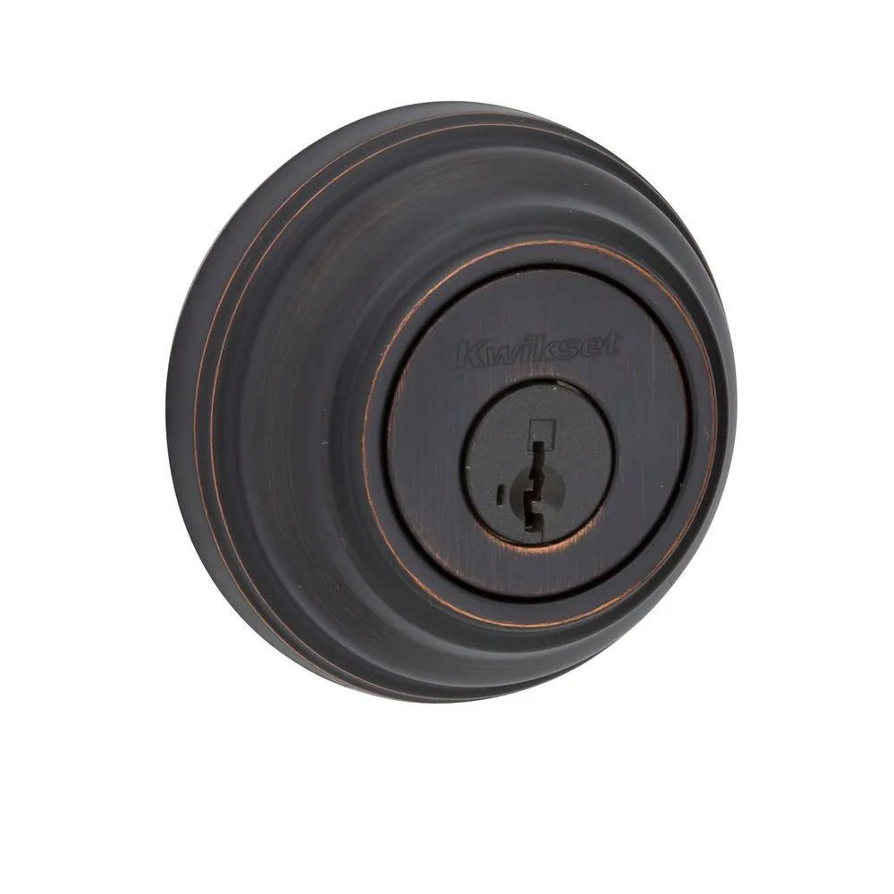 Kwikset Satin Nickel Double Cylinder Deadbolt featuring SmartKey Security, photo 7 of 8