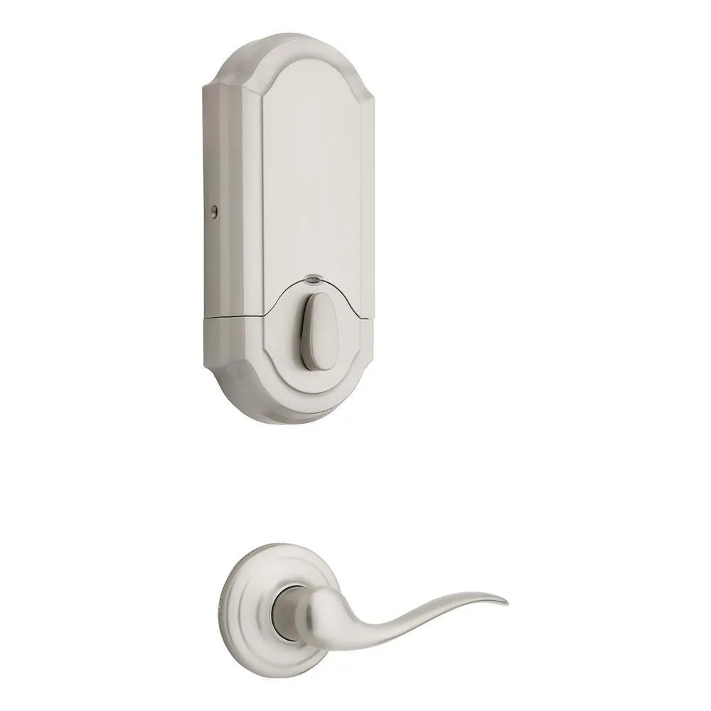 Kwikset SmartCode 909 Satin Nickel Single Cylinder Electronic Deadbolt Featuring SmartKey Security and Tustin Passage Lever, photo 3 of 14