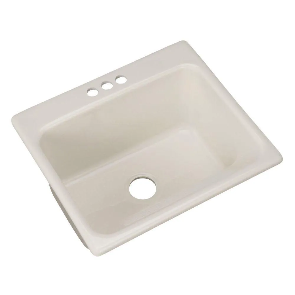 Kensington Drop-In Acrylic 25 in. 3-Hole Single Bowl Utility Sink in Ice Grey, photo 14 of 18