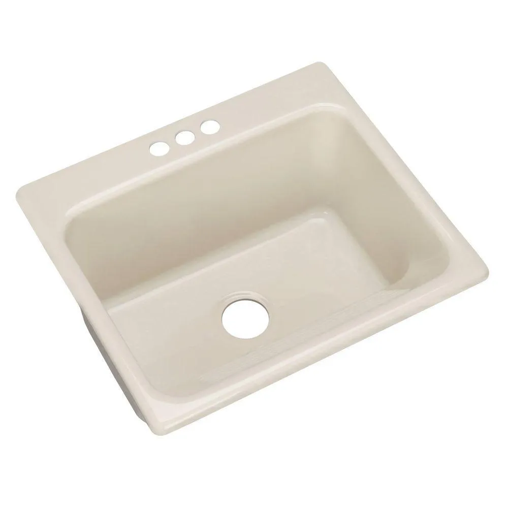 Kensington Drop-In Acrylic 25 in. 3-Hole Single Bowl Utility Sink in Ice Grey, photo 8 of 18