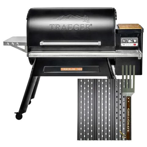 GrillGrate For Traeger Timberline and other 15 Grills Sear Station Grill Grate Kit 15 in. L X 15.38