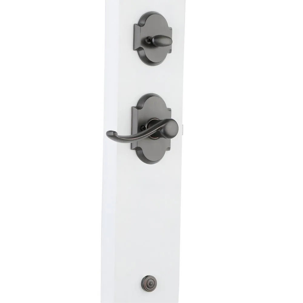 Austin Venetian Bronze Single Cylinder Door Handleset with Austin Entry Door Lever Featuring SmartKey Security, photo 4 of 10