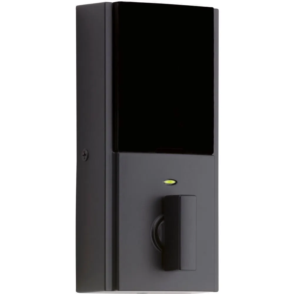 Kevo 2nd Gen Contemporary Square Matte Black Single Cylinder Touch-to-Open Bluetooth Smart Lock Deadbolt, photo 3 of 9