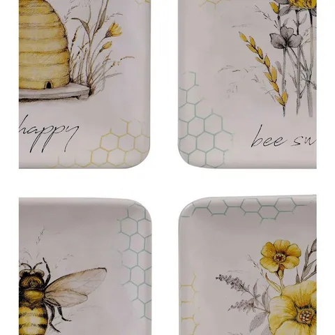 Bee Sweet 13 in. Multicolored Serving/Pasta Bowl