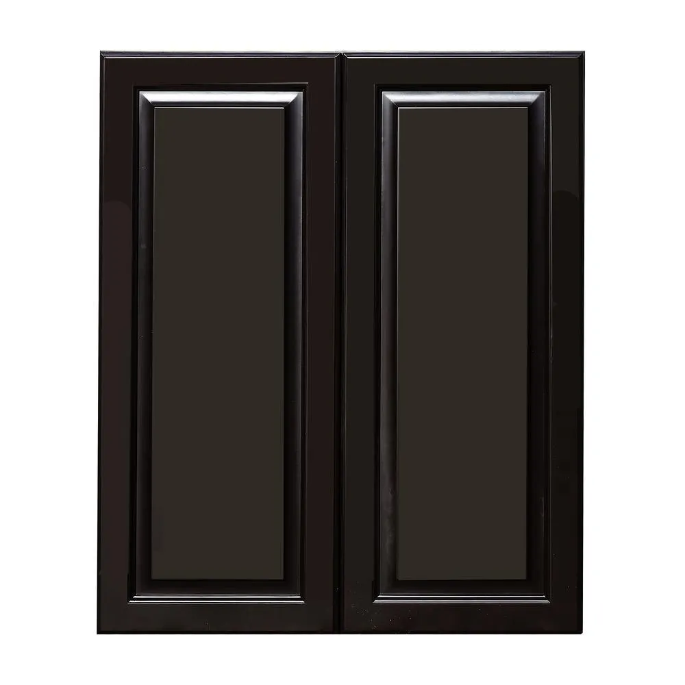 Newport Ready to Assemble 24x36x12 in. 2-Door Wall Cabinet with 2-Shelves in Classic White, photo 4 of 4