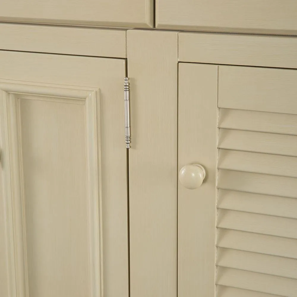 Cottage 48 in. W Bath Vanity Cabinet Only in Antique White, photo 10 of 17