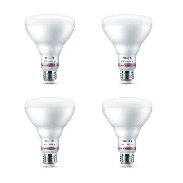 Philips Tunable White BR30 LED 65-Watt Equivalent Dimmable Smart Wi-Fi Wiz Connected Wireless Light Bulb, photo 5 of 8