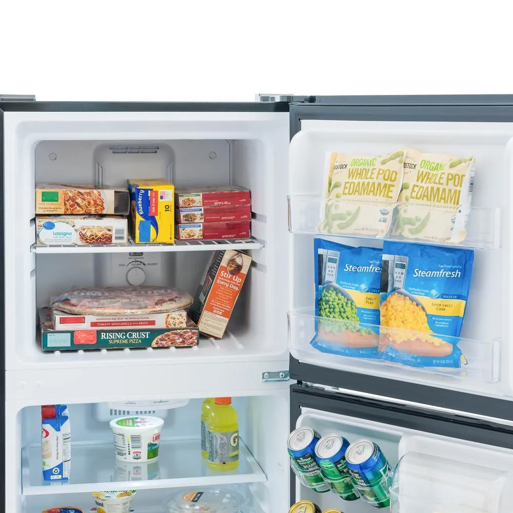 10.1 cu. ft. Top Freezer Refrigerator in Black, photo 4 of 16