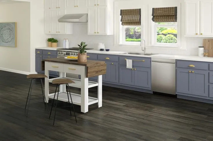 Style Selections Coir Oak 6-mil x 6-in W x 48-in L Water Resistant Interlocking Luxury Vinyl Plank Flooring, photo 3 of 8