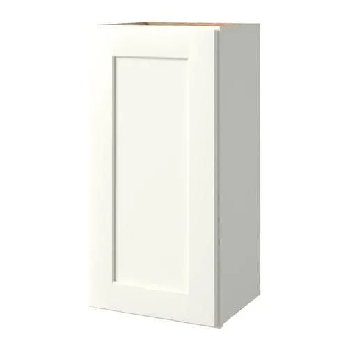 allen + roth Aveley 15-in W x 30.125-in H x 12-in D Linen Maple Door Wall Semi-Custom Cabinet, photo 4 of 4