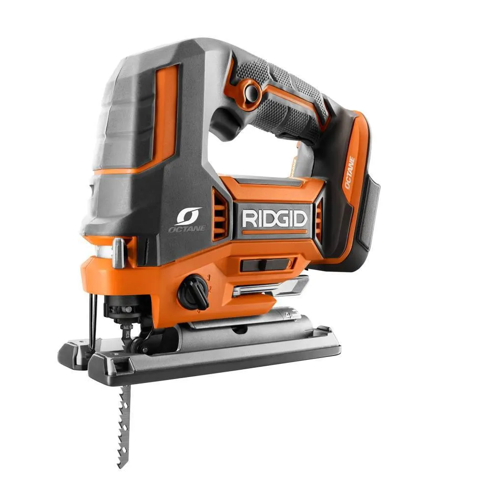RIDGID 18-Volt Cordless 2-Tool Combo Kit with OCTANE Brushless Jig Saw and Brushless 3 in. x 18 in. Belt Sander (Tools Only), photo 4 of 12