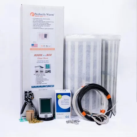 Room in a Box 68 ft × 18 in 120-Volt Radiant Floor Heating System with Anti-Fracture Heat