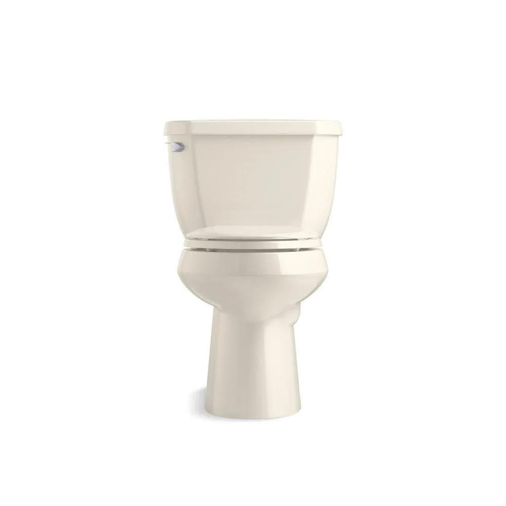 Highline Classic Comfort Height 10 in. Rough-In 2-Piece 1.28 GPF Single Flush Elongated Toilet in Biscuit, photo 6 of 10