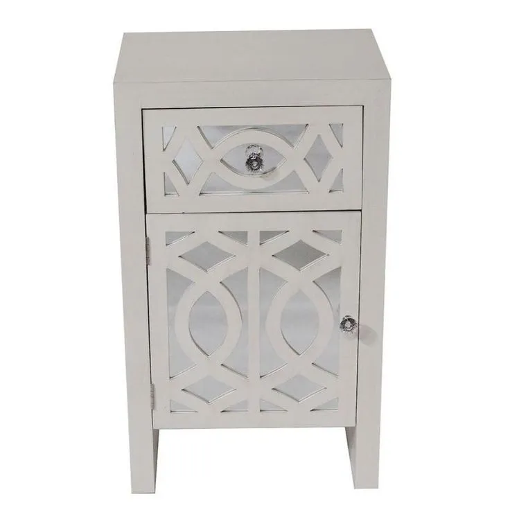 HomeRoots Shelly 18-in W x 30.5-in H x 13-in D White Door and Drawer Base Semi-Custom Cabinet, photo 2 of 2