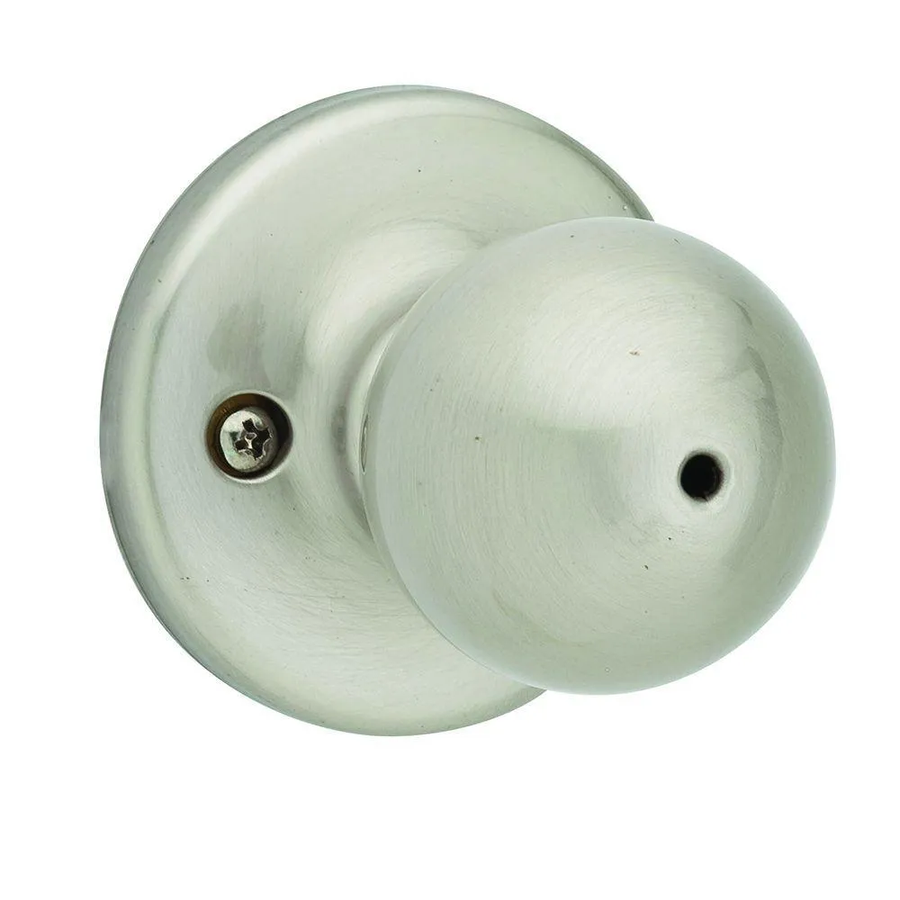 Polo Satin Nickel Bed/Bath Door Knob Featuring Microban Antimicrobial Technology, photo 4 of 11