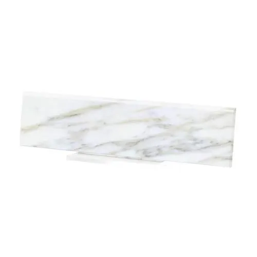 TRUE PORCELAIN CO. Arabescato Gold Porcelain Bullnose Tile (3-in x 12-in), photo 2 of 3