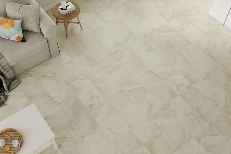 Style Selections Alpine Stone 3-mil x 12-in W x 12-in L Water Resistant Peel and Stick Luxury Vinyl Tile Flooring, photo 3 of 8