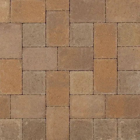 Plaza Square 5.5 in long · 5.5 in wide · 2.25 in high Earth Blend Concrete Paver
