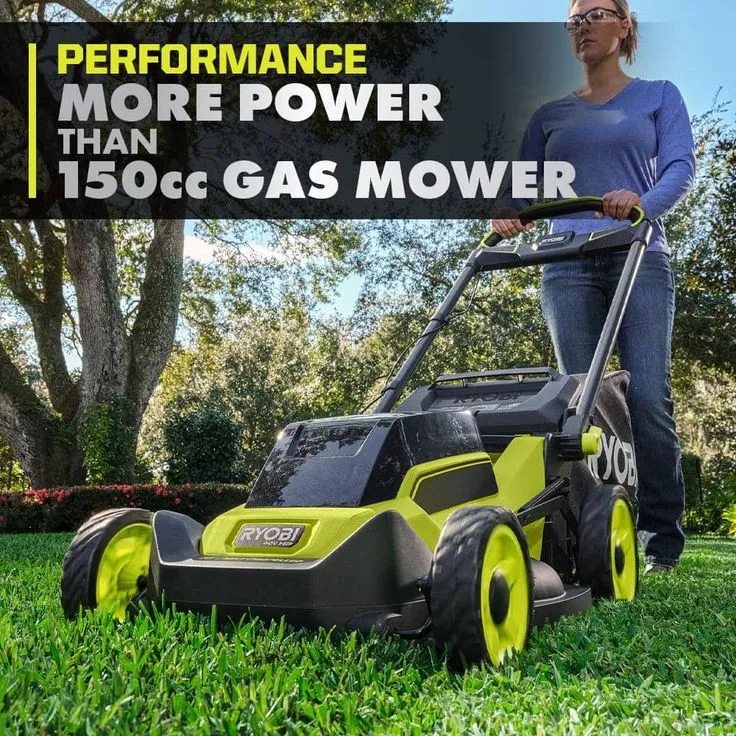 RYOBI 20 in. 40-Volt Brushless Lithium-Ion Cordless Walk Behind Self-Propelled Mower & Trimmer w/6.0 Ah Battery & Charger, photo 3 of 9