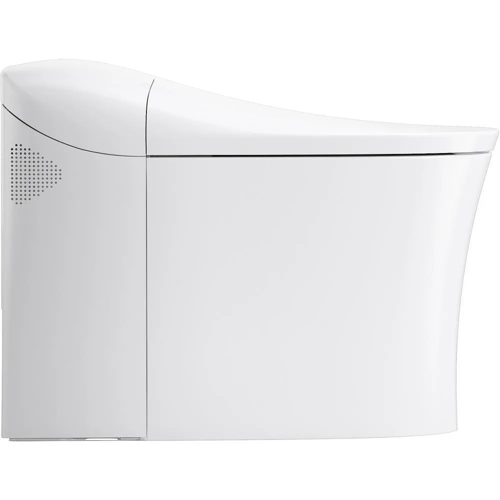 Eir 1-Piece 0.8 or 1.0 GPF Dual Flush Elongated Toilet in White, Seat Included, photo 4 of 9