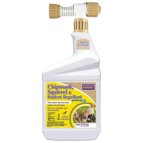 Animal Repellent Liquid for Chipmunks & Squirrels, Ready-to-Spray, 32 oz