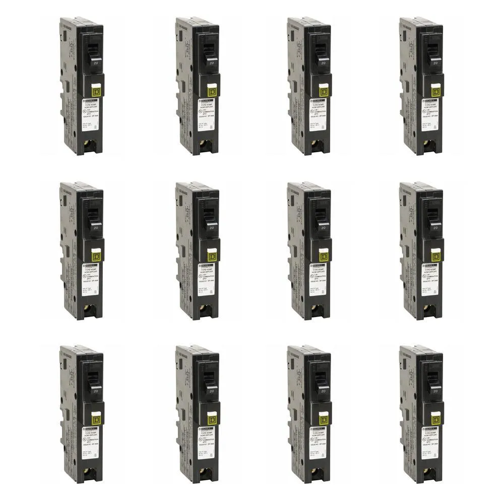 Schneider Electric Square D Homeline 20 Amp Single-Pole Plug-On Neutral Dual Function (CAFCI & GFCI) Circuit Breaker, HOM120PDFC, photo 2 of 23