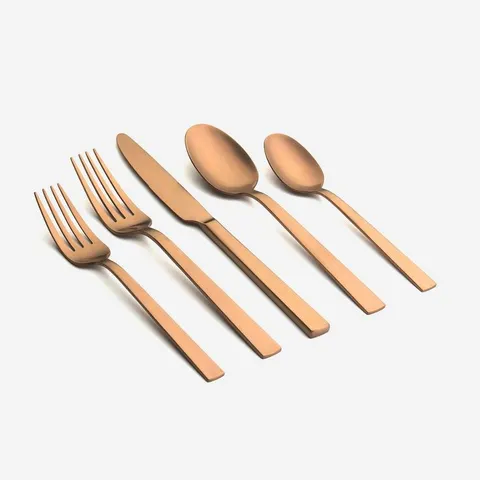 Emma 20-Piece Copper 18/0 Stainless Steel Flatware Set (Service for 4)