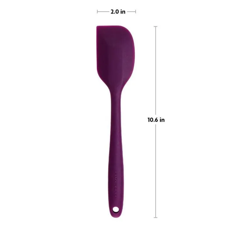 Premium Silicone BPA-Free, Spatula with Stainless Steel Core 500F Heat-Resistant, Non-Stick, Dishwasher Safe, Purple, photo 4 of 7
