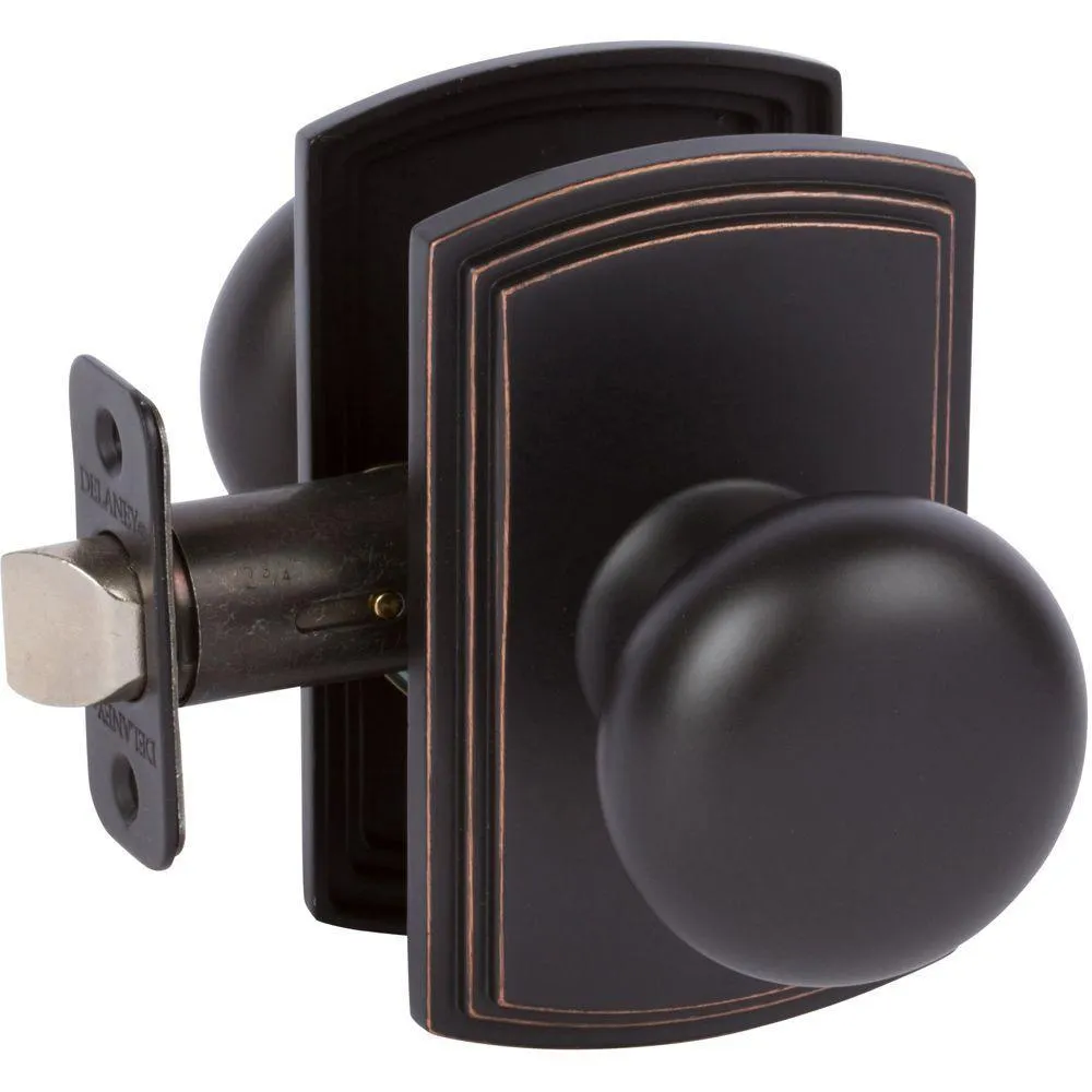 Italian Collection Santo Black Hall/Closet Door Knob, photo 5 of 6