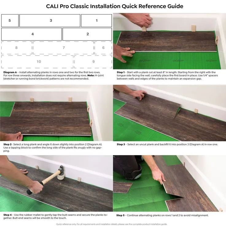 CALI Vinyl Pro Classic 10-Piece 7.12-in x 48-in Mesquite Luxury Vinyl Plank Flooring, photo 6 of 8
