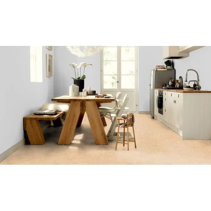 Marmoleum Forbo Flooring Systems Marmoleum Cinch Loc Seal Caribbean 10-mm T x 12-in W x 12-in L Waterproof Tile Look Laminate Flooring (6.78-sq ft / Carton), photo 3 of 6