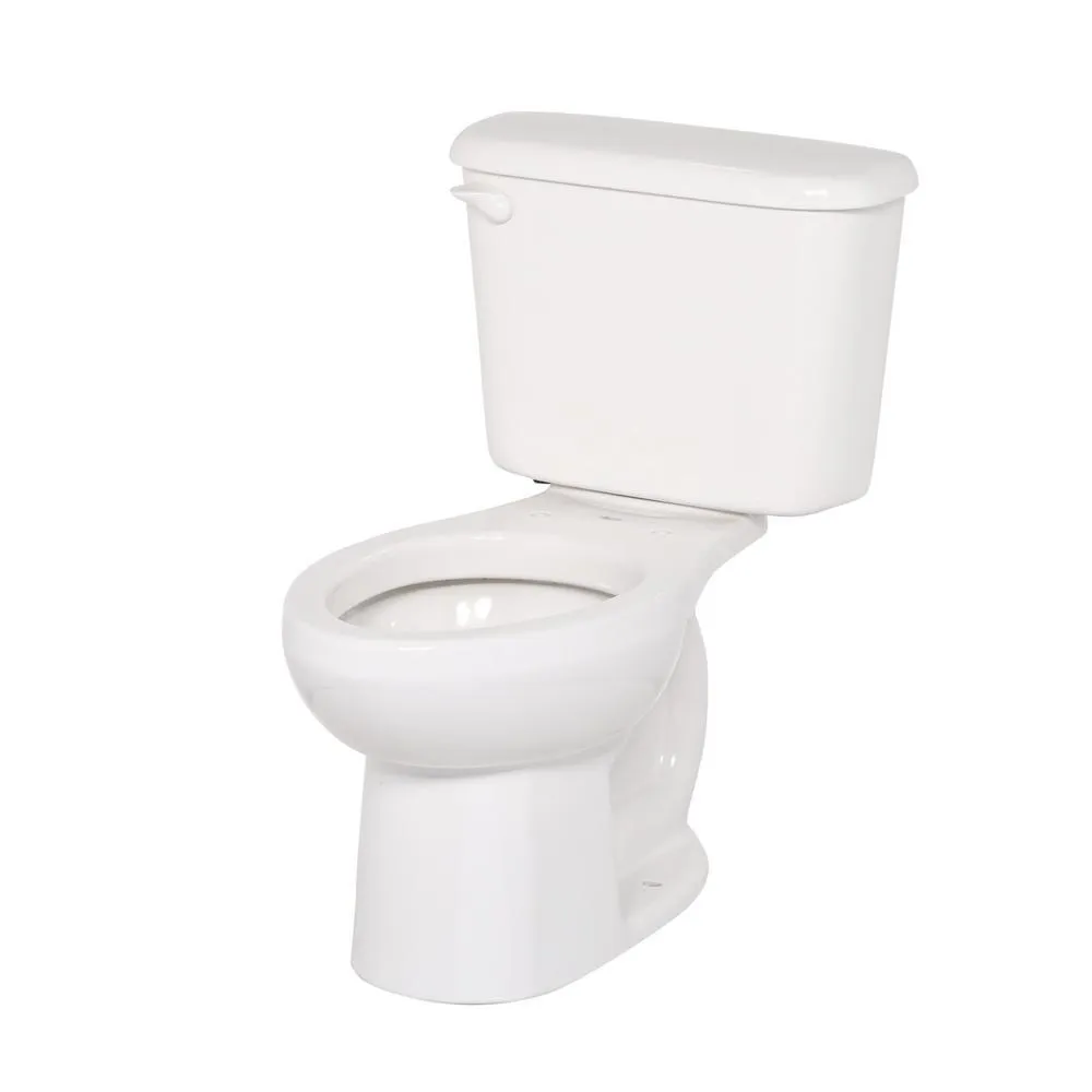 American Standard Colony 10 in. Rough-In 2-Piece 1.28 GPF Single-Flush Elongated Toilet in White (Seat Not Included), photo 6 of 17
