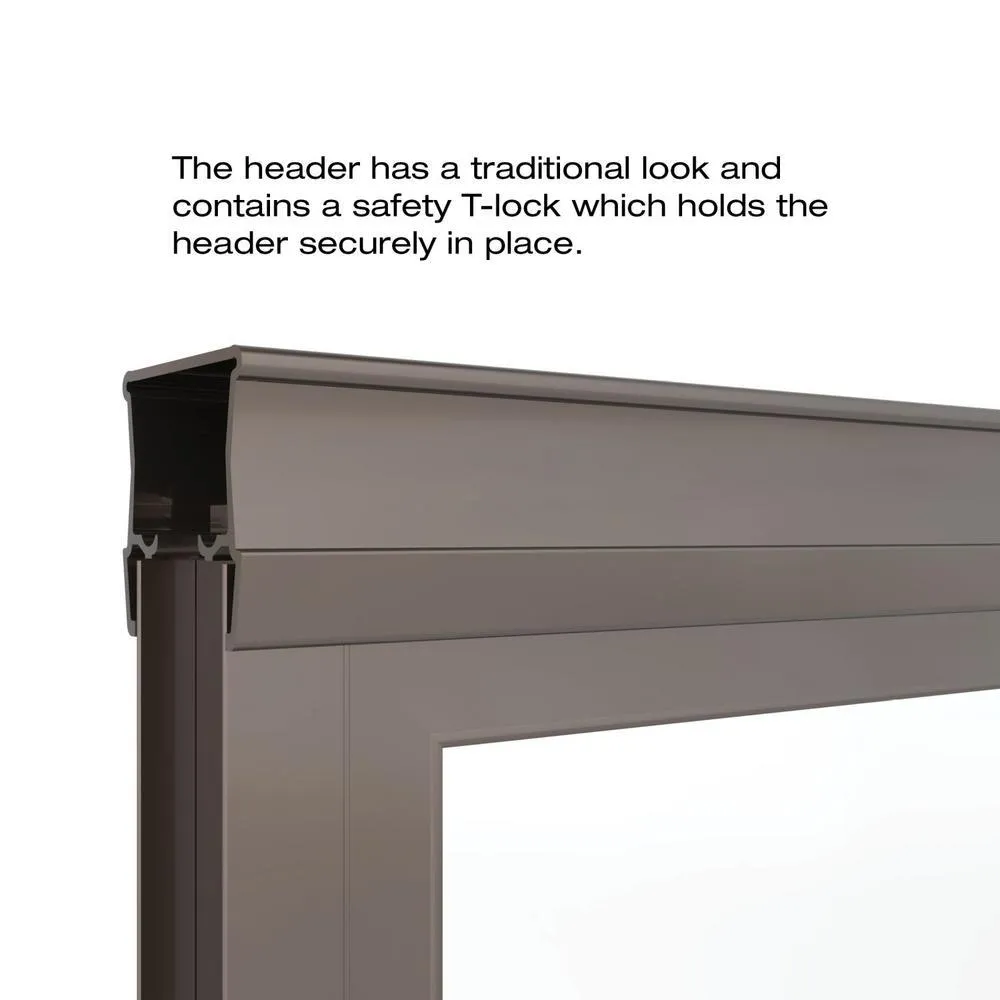 Deluxe 59 in. x 58-1/2 in. Clear Framed Sliding Tub Door in Oil Rubbed Bronze, photo 4 of 18