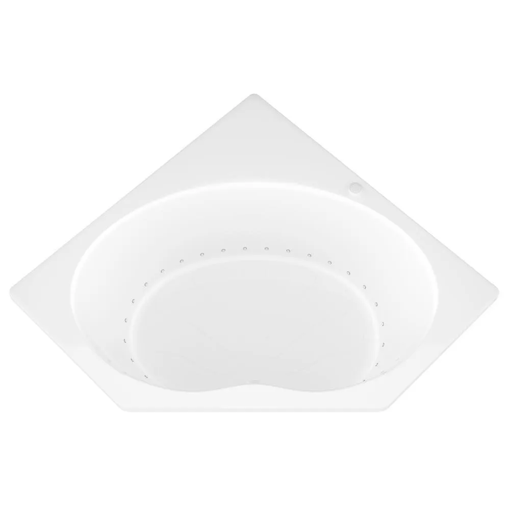 Universal Tubs Carnelian 5 ft. Center Drain Air Bath Tub in White, photo 11 of 20