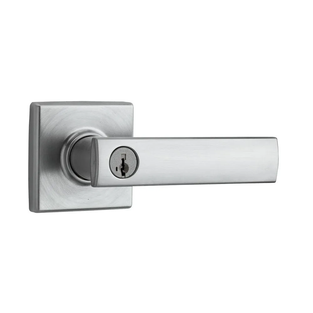 Vedani Square Venetian Bronze Entry Door Lever Featuring SmartKey Security, photo 4 of 4