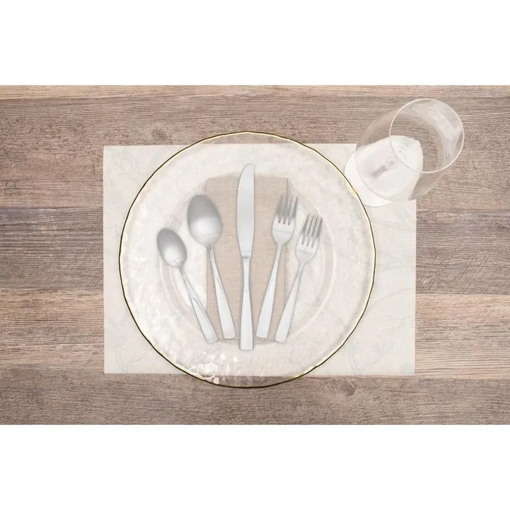 Carnegie 20-Piece Matte 18/0 Stainless Steel Flatware Set (Service for 4), photo 2 of 3