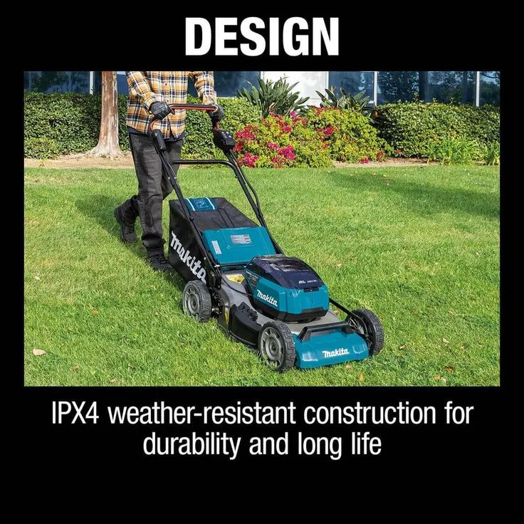 Makita 21 in. 18-Volt X2 (36-Volt) LXT Lithium-Ion Cordless Walk Behind Push Lawn Mower Kit with 4 Batteries (5.0 Ah), photo 2 of 8