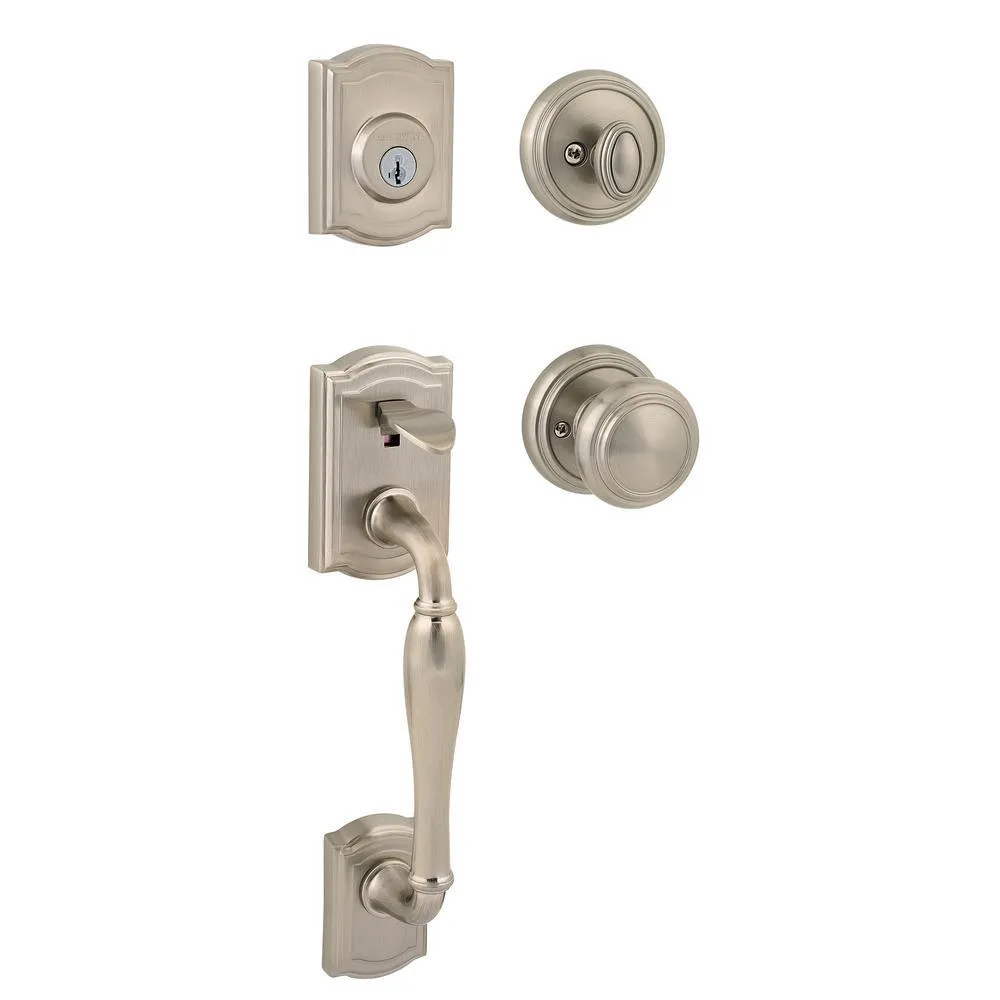 Prestige Wesley Single Cylinder Lifetime Polished Brass Door Handleset with Alcott Door Knob Featuring SmartKey Security, photo 13 of 13