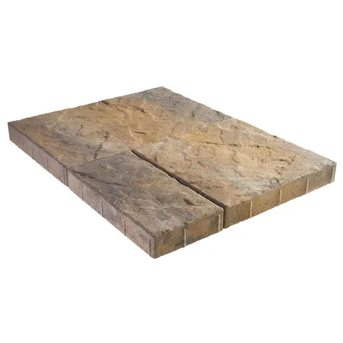 Panorama Supra 3-pc 15.75 × 15.75 × 2.25 in Eddington Concrete Paver