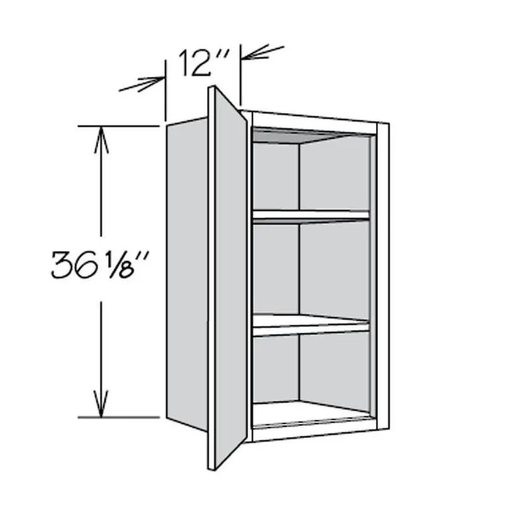 allen + roth Aveley 9-in W x 36.125-in H x 12-in D Linen Maple Door Wall Semi-Custom Cabinet, photo 2 of 5
