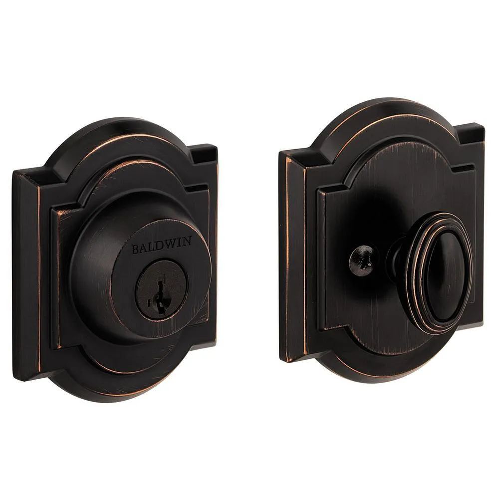 Kwikset Prestige Single Cylinder Venetian Bronze Arched Deadbolt Featuring SmartKey Security, photo 6 of 10
