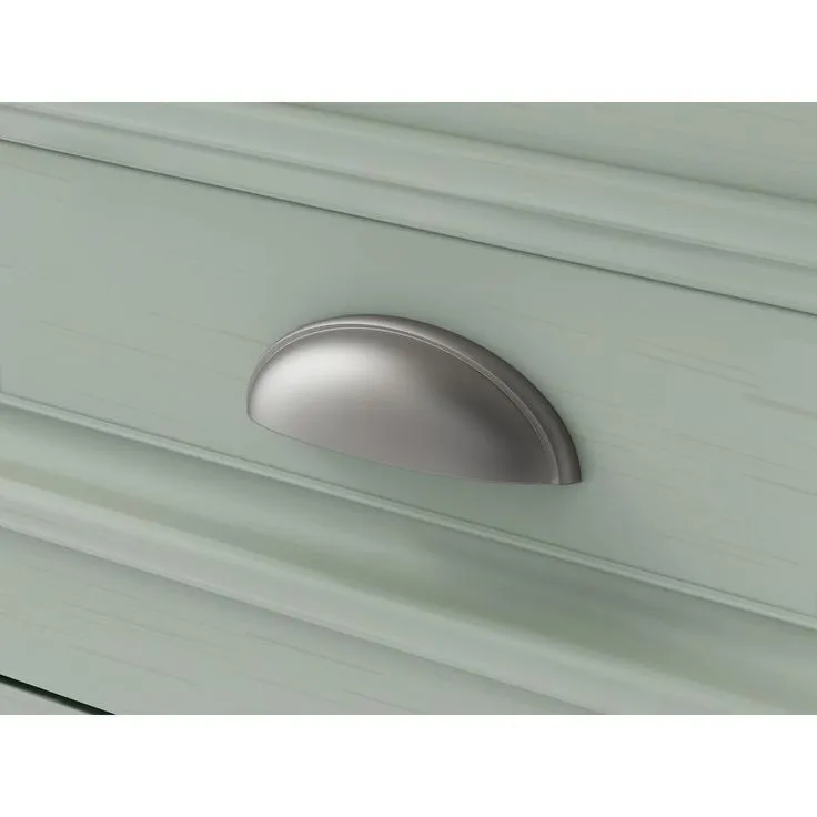 Sadie 38 in. W x 21.5 in. D Vanity in Antique Light Cyan with Marble Vanity Top in Natural White with White Sinks, photo 6 of 7
