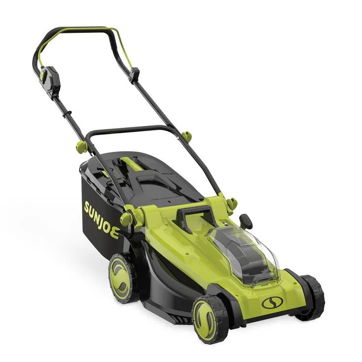 Sun Joe 17 in. 48-Volt iON+ Cordless Electric Walk Behind Push Lawn Mower (Tool Only), photo 3 of 9