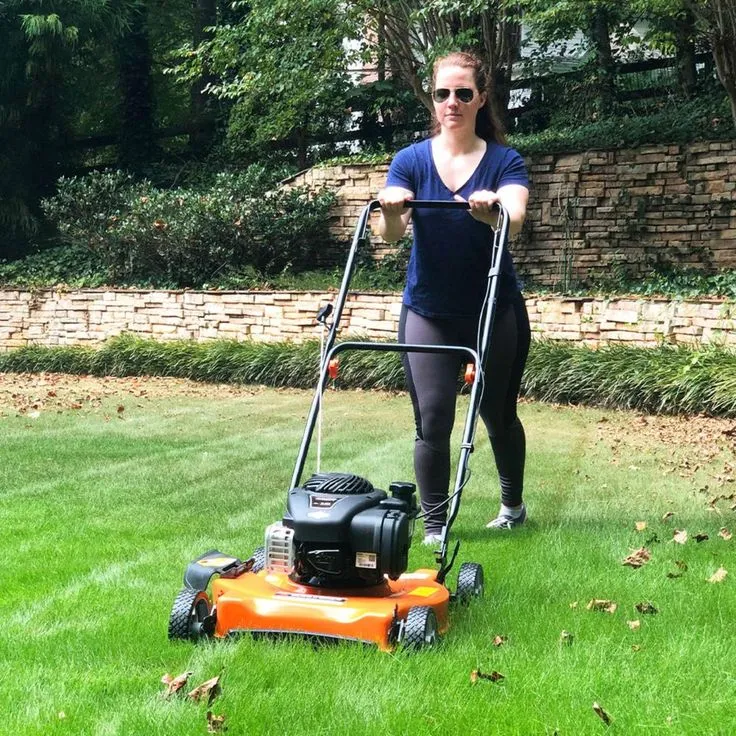 YARD FORCE 20 in. 125 cc 450e Series Briggs and Stratton Gas Walk Behind Push Mower with Side-Discharge Cutting System, photo 3 of 6