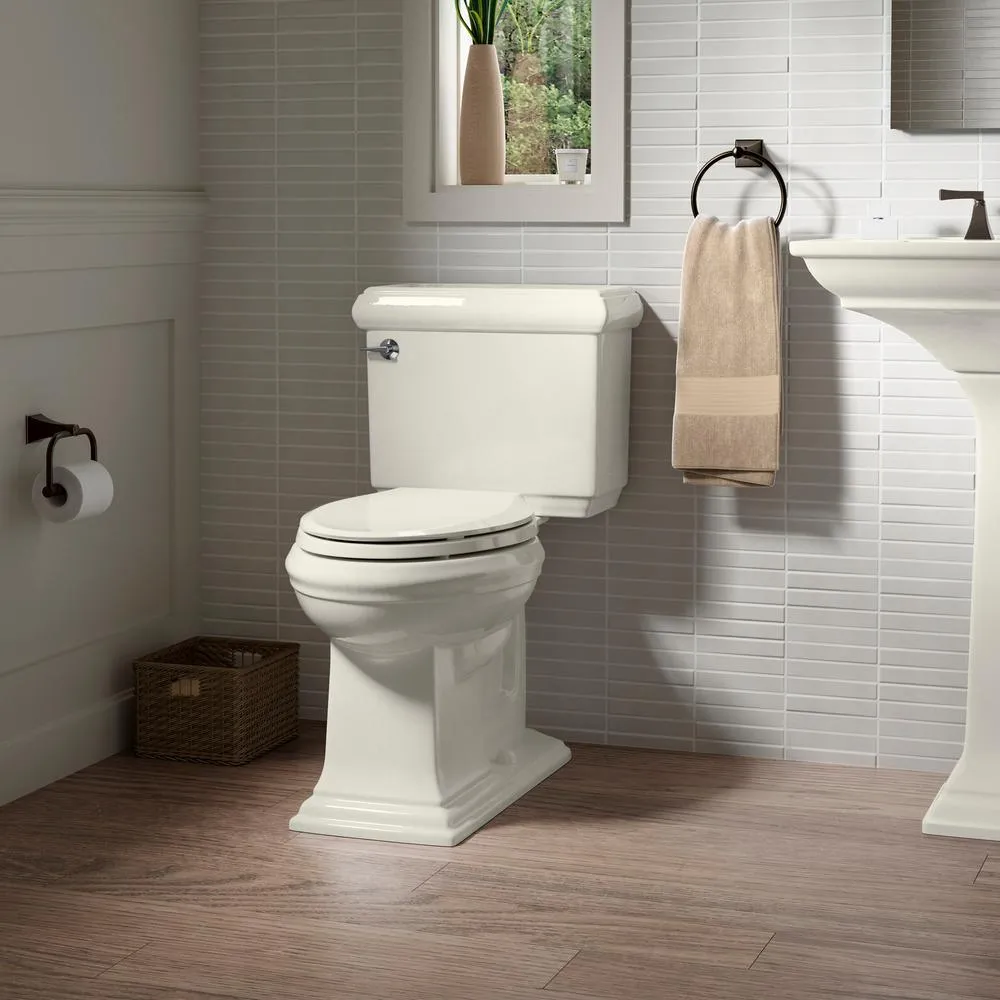 Memoirs Classic 2-Piece 1.28 GPF Single Flush Elongated Toilet with AquaPiston Flush Technology in Biscuit, photo 4 of 16
