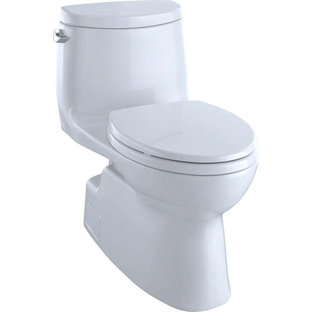 TOTO Carlyle II 1-Piece 1.28 GPF Single Flush Elongated Skirted Toilet with CeFiONtect in Sedona Beige, photo 15 of 15