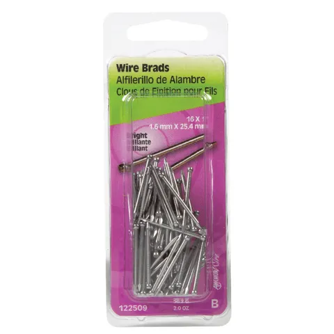 16 Gauge 1 in. Bright Steel Brad Nails, 2 oz